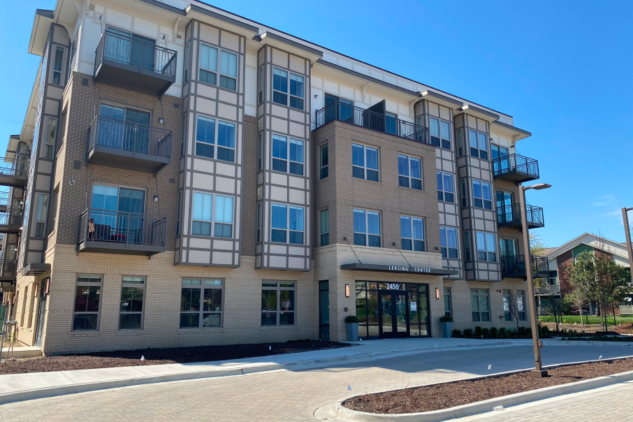 A close-up look at the Quin Condos at 90 North Schaumburg showcasing contemporary designs for modern living.